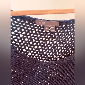 Vince Loose Knit Sweater in Navy Size Medium